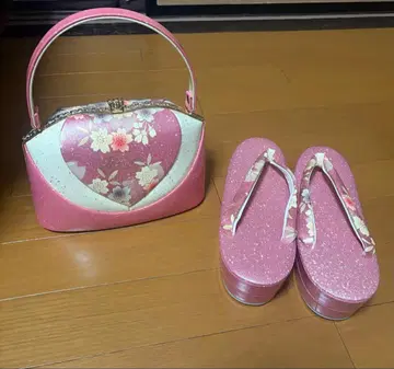 일본 의류용 하트형 백과 꽃무늬 조리 세트