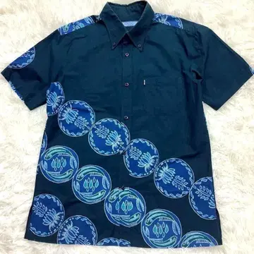 마준 카리유시 의류 스크 유리 쿨 비즈 남성용 반팔 오키나와 관광