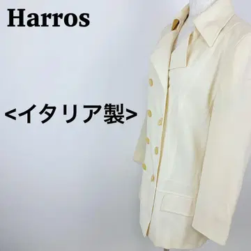 해롯 이탈리아제 아이보리 울 코트