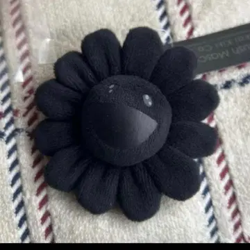 카이카이키키 무라카미 다카시 키 체인 블랙 꽃 키링 kaikaikiki