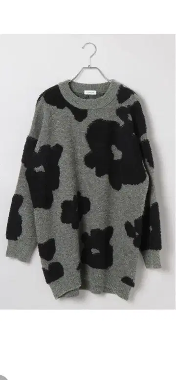 시착만 한 상품 완판 색상 LEPSIM 6게이지 루프 자카드 꽃무늬 튜닉