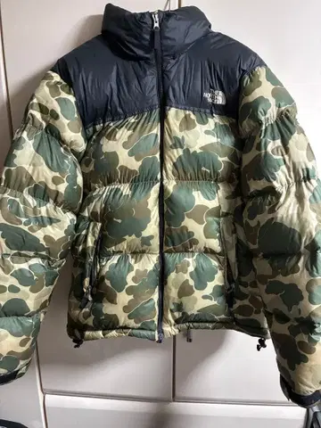 THE NORTH FACE XL 눕시 다운 자켓 카모플라쥬