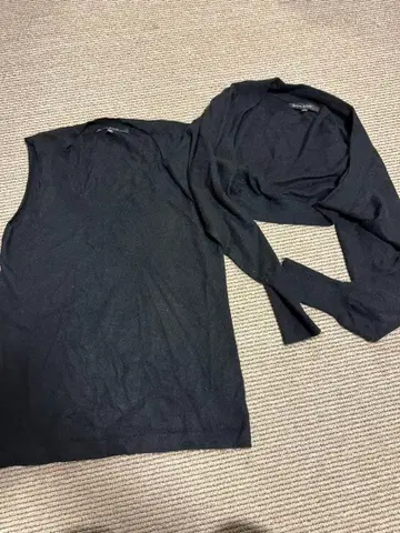 말티즈 시츄 본 38 레어 캐시미어 트윈 니트