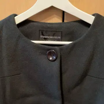 스트로베리 필드 올리브계 노카라 코트 M