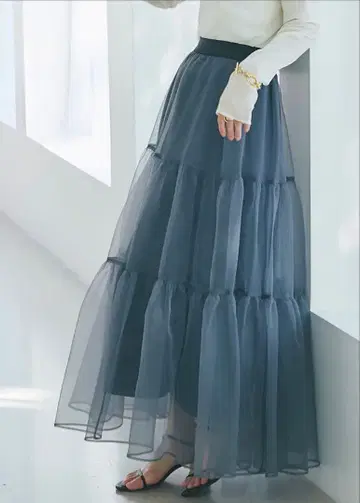 [ 명품 ] 시어 오간자 캉캉 스커트