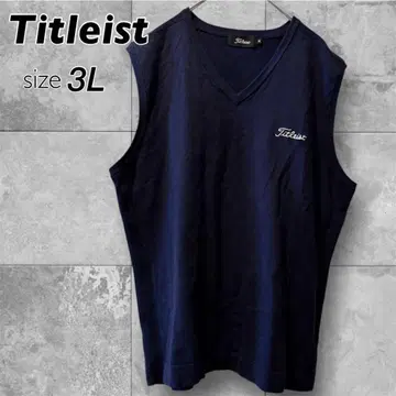 [ 미사용급 ] 타이틀리스트 니트 베스트 네이비 3L Titleist