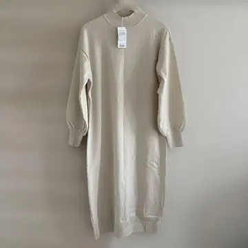 어반 리서치 아이템즈 하이넥 니트 원피스 긴팔 그레이지 새상품 택