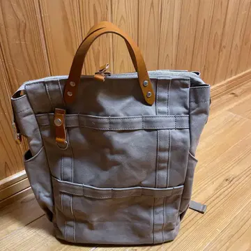 백팩 백 캔버스 베이지