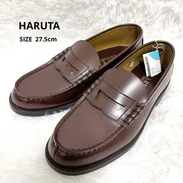 미사용 새상품 HARUTA 로퍼 27.5cm 3E 브라운 일본제