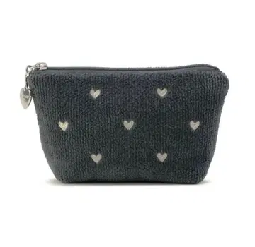 [ 새상품 ] 러브러리 바이 페이 러브러리 하트 파우치 S 그레이