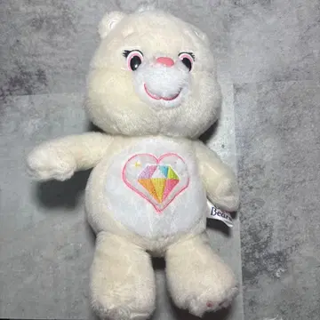 케어베어 스파클 하트베어 봉제 인형 화이트