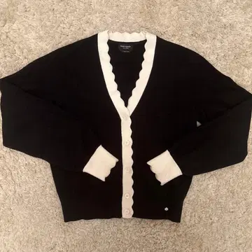 katespade 파이핑 가디건 블랙