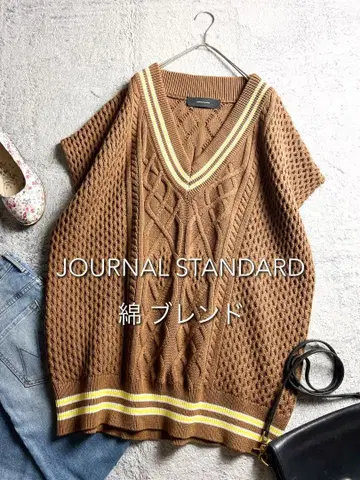 [ 저널 스탠다드 ] 면 혼방 칠드런 니트 베스트 케이블 니트 베스트