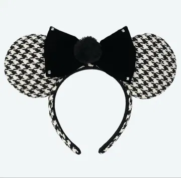 미니 머리띠 하운드투스 체크 패턴