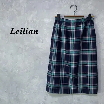 [ 새상품급 ] 레리안 스커트 미디 기장 펜슬 타탄 체크 M 1222