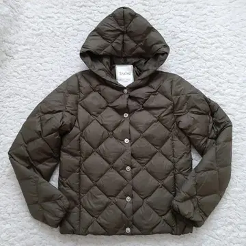 TAION 타이온 다운 자켓 카키 퀼팅 M