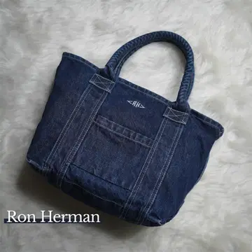 컨디션 최상 론 헤르만 Ron Herman 데님 토트백 한정품