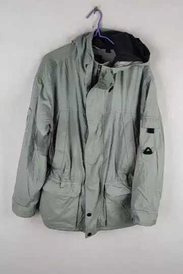 그레이 경량 자켓 탈부착 가능 후드