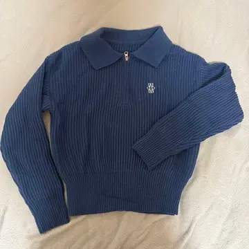 집업 스웨터 폴로 칼라