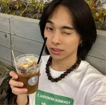 [아오바군 착용] 염주 목걸이 우드 액세서리