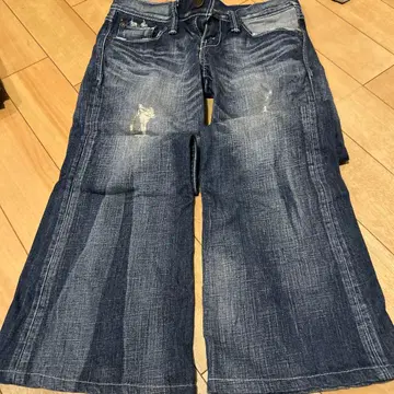 와이드 레그 데님 팬츠 다크 블루 리바이스