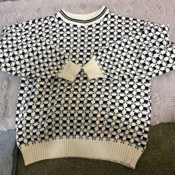 빌 블라스 체크 무늬 스웨터 L 사이즈