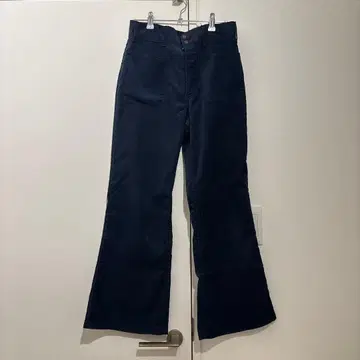 LEVI'S 다크 블루 코듀로이 플레어 팬츠
