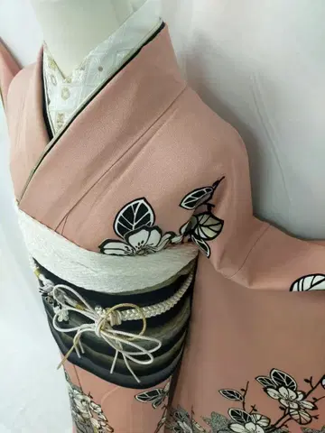 [ WA-Modern ] 순수 실크 후리소데 7점 풀세트