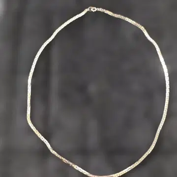 심플한 금속제 체인 목걸이