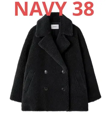 HAUNT 보아 코트 2025 NAVY 사이즈 38