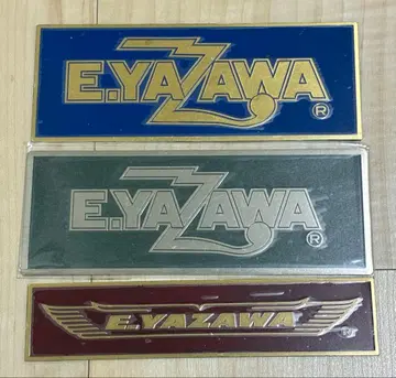 야자와 에이요시 메탈 플레이트 스티커 3개 미사용품