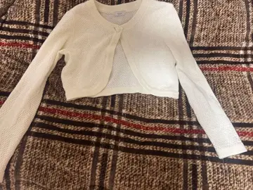 [ 새상품급 ] MILK 아이보리 메쉬 가디건