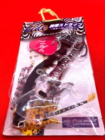 미개봉 hide 핸드폰 스트랩 기타 컬렉션 크리스탈