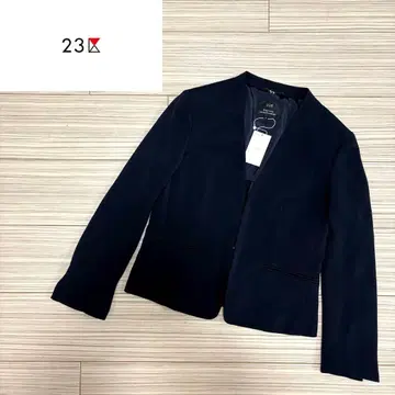 [ 택 포함 새상품 ] 23구 트리아세 더블 조젯 노카라 자켓