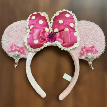 미니 귀찌 머리띠 핑크