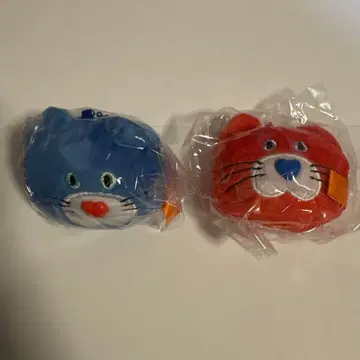 mojojojo 가챠 페이스 마스코트 빨간색 파랑 고양이