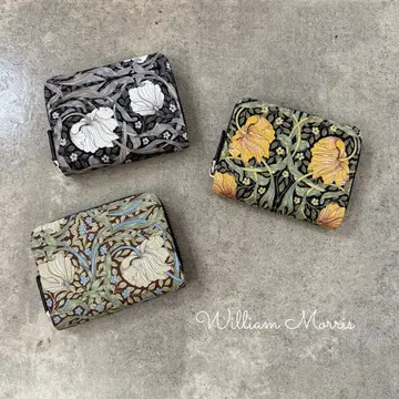 윌리엄 모리스 컴팩트 지갑 미니 지갑 이단 접이식 지갑 핀퍼넬