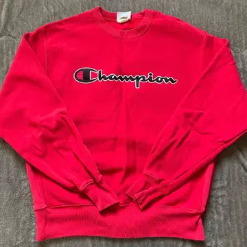Champion 로고 레드 트레이닝복