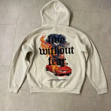 BLACK SQUAD XL 후드티 live without fear