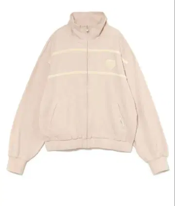 andmary bebe Milky pile heart zip tops
