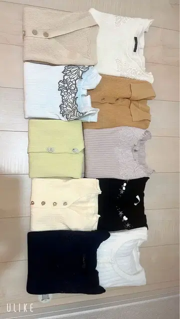 미인백화 can can 좋아하는 분에게 예쁜 상의 10벌 묶음 판매