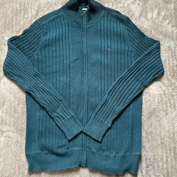 HILFIGER DENIM XL 다크 그린 니트 스웨터