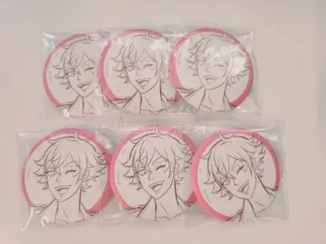 에이스 트라폴라 웃는 얼굴 캔뱃지 6개 세트