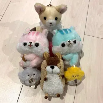 작은 동물 봉제 인형 마스코트 세트