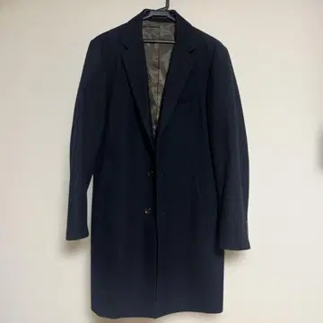 GU 네이비 체스터 코트