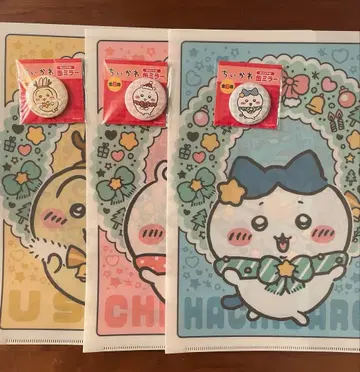 치이카와 클리어 파일 캔 거울 세븐일레븐 치이카와 토끼 하치와레