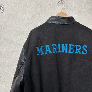 미국 빈티지 의류 바시티 자켓 울 가죽 자수 XL 3343