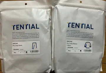 TENTIALBAKUNE 드라이롱 팬츠&티셔츠 블랙 L