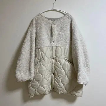 퀼팅 보아 코트