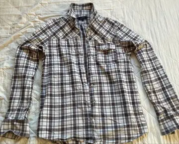 A.P.C. 체크 무늬 긴팔 플란넬 셔츠 M